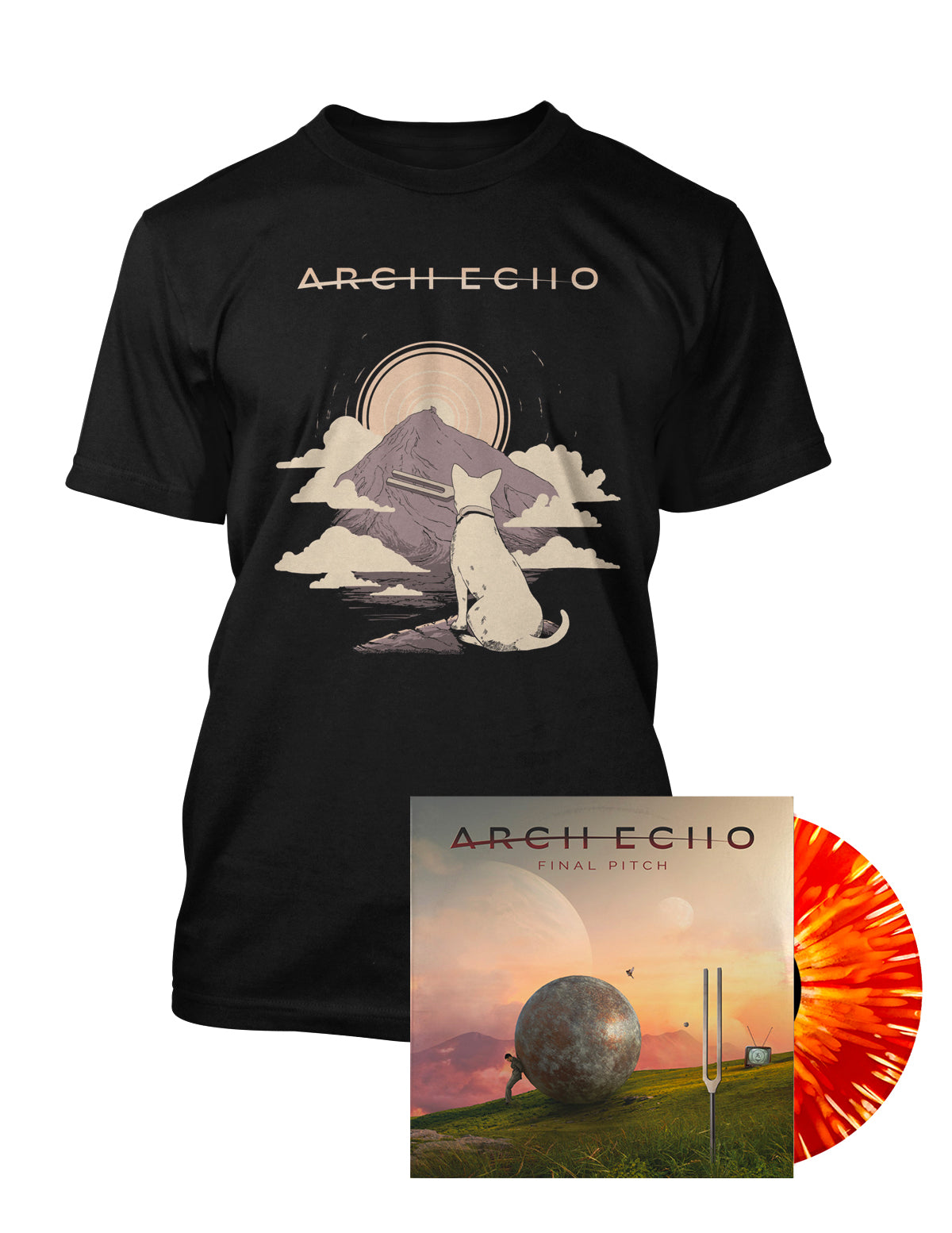 Arch Echo - "Final Pitch Doggie" T-Shirt & Vinyl Bundle