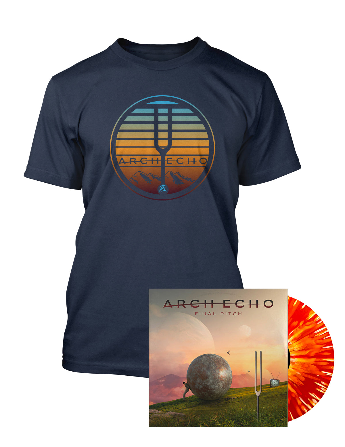 Arch Echo - "Sunset" T-Shirt & Vinyl Bundle