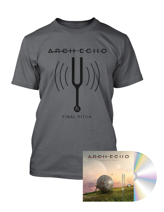 Arch Echo - "Tuning Fork" T-Shirt & CD Bundle