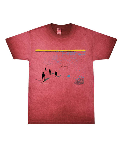 OK Goodnight - "Stop / Go Album Art" - Red Oil Wash T-Shirt