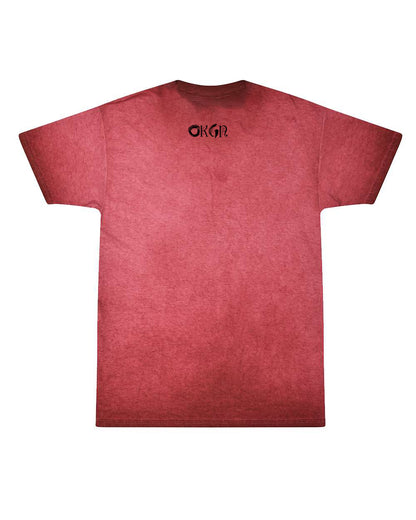 OK Goodnight - "Stop / Go Album Art" - Red Oil Wash T-Shirt